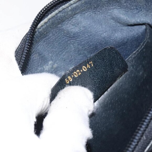 GUCCI GG Supreme Sherry Line Shoulder Bag PVC Navy Gold 68 02 047 Auth ep9524 - Picture 10 of 16